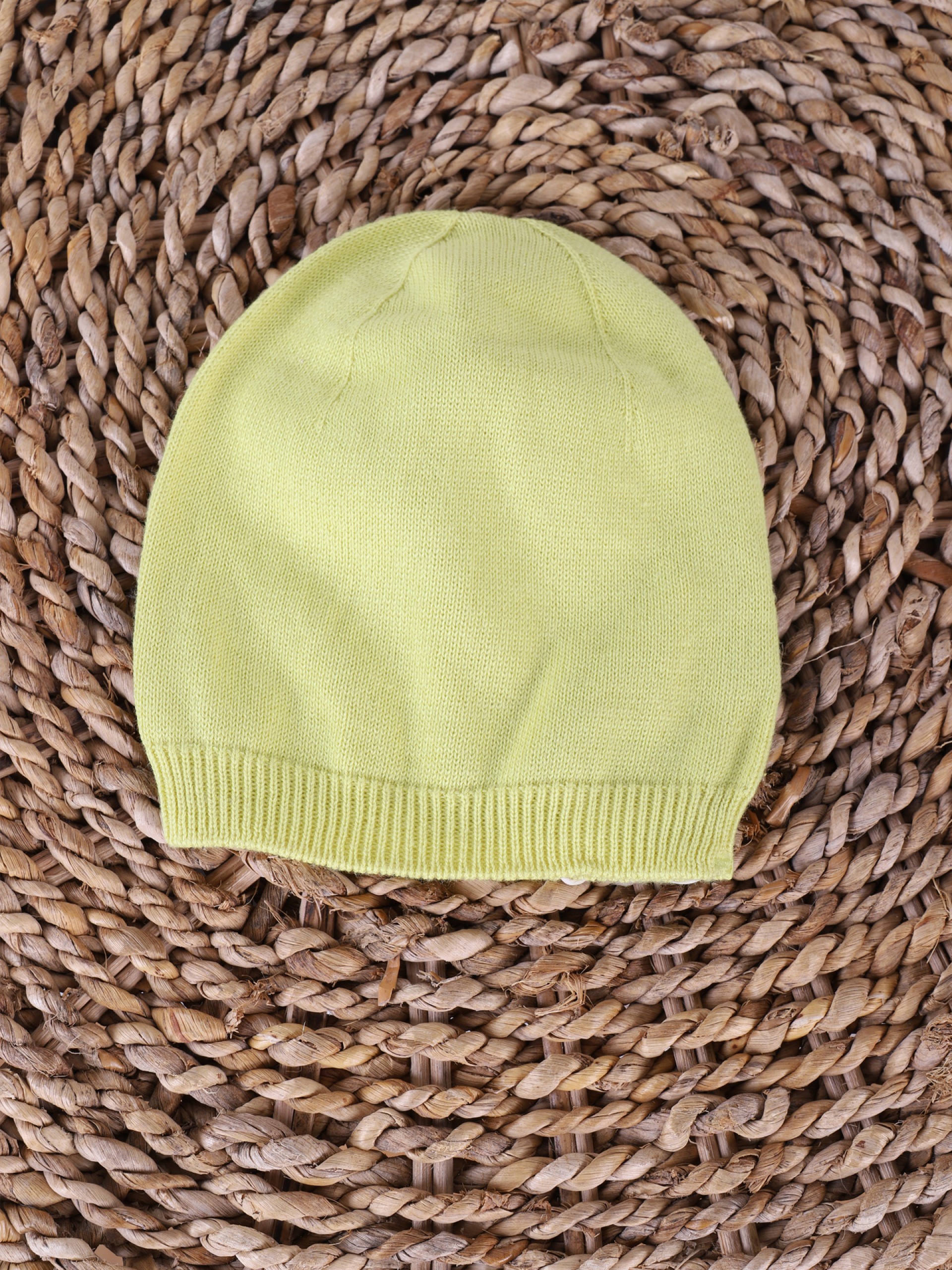 Knitted cotton beanie