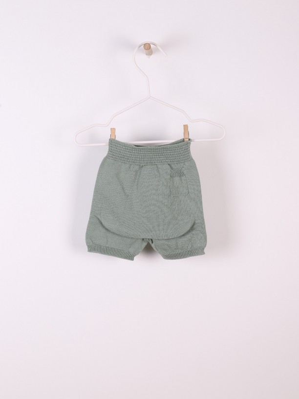 Cotton knitted shorts