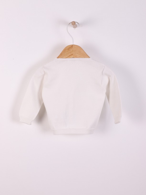 V-neck cardigan