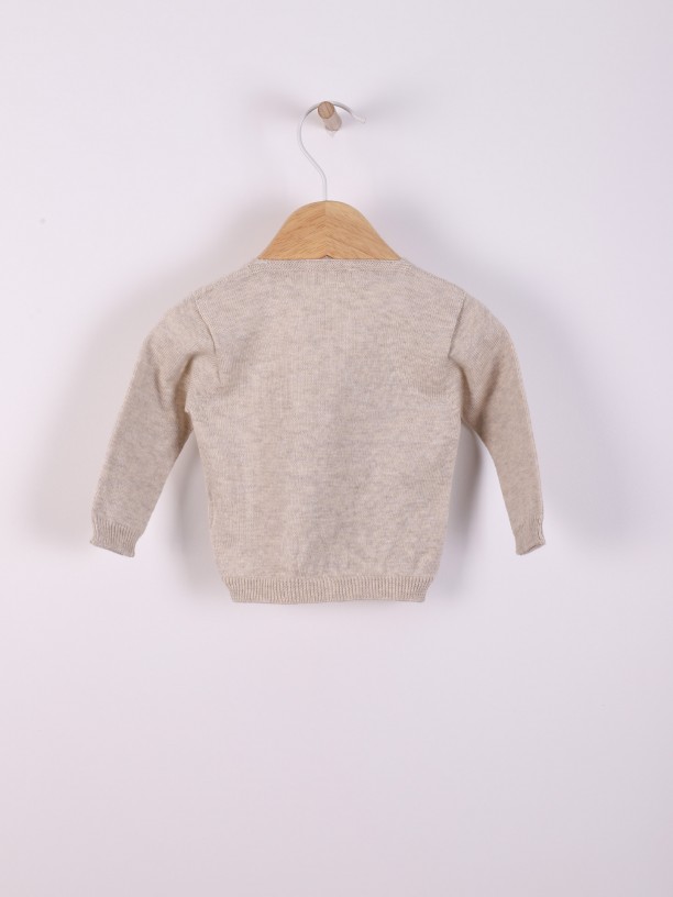 V-neck cardigan