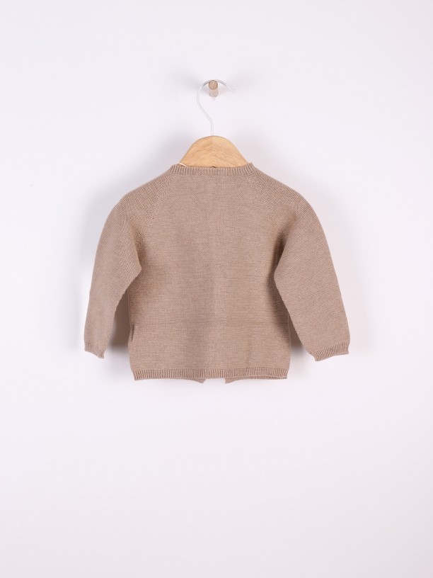 Round-neck cardigan