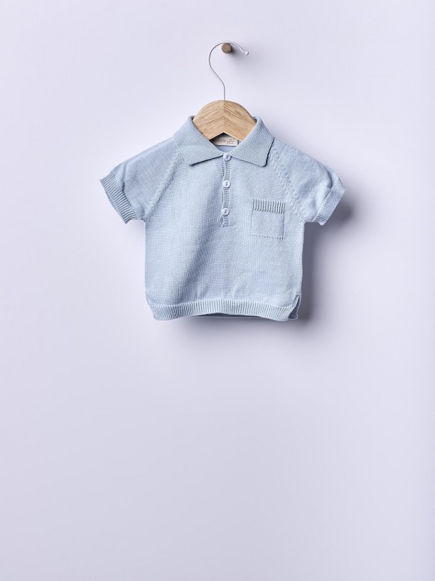 Cotton polo sweater Cotton polo sweater