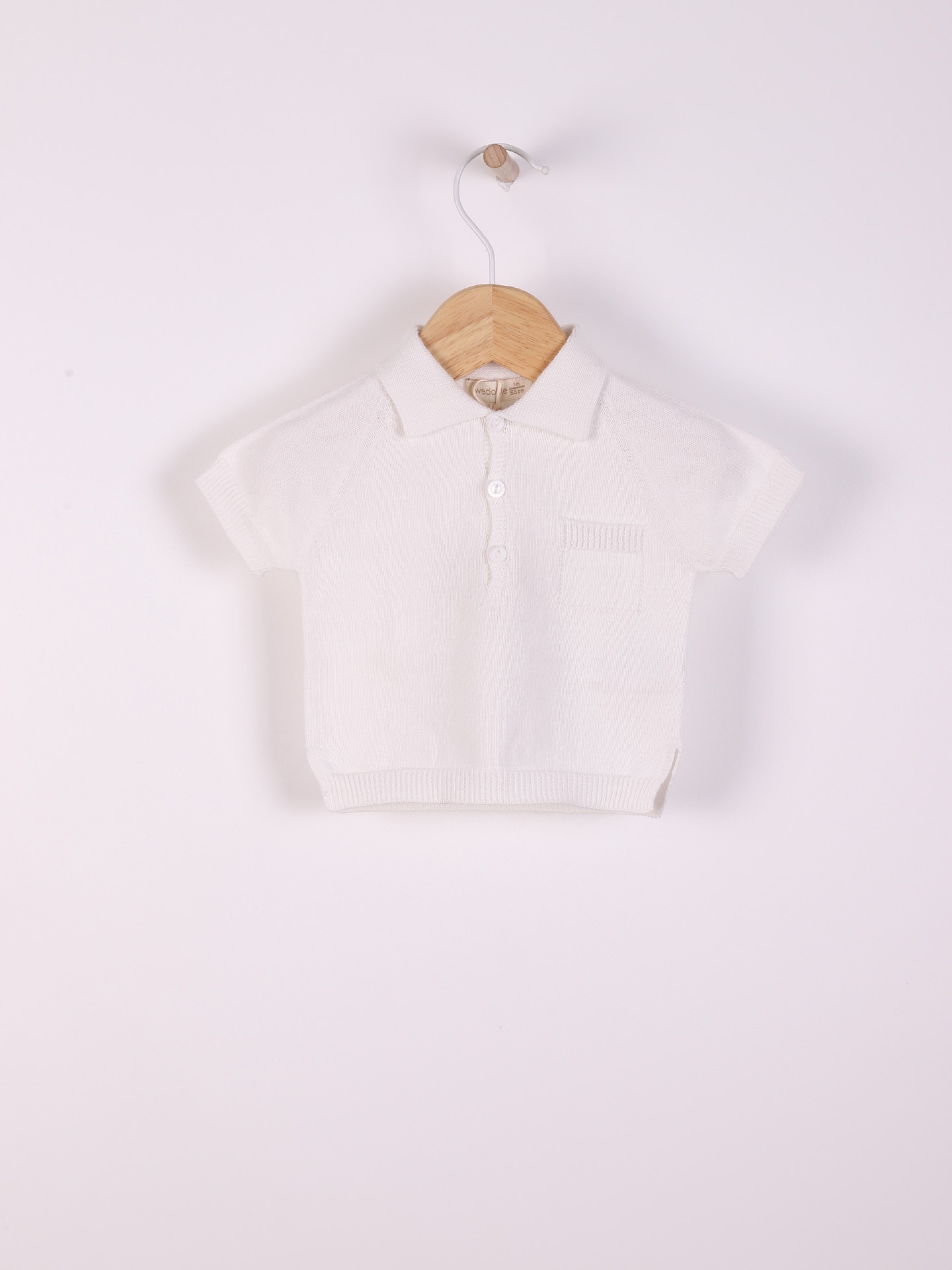 Cotton polo sweater