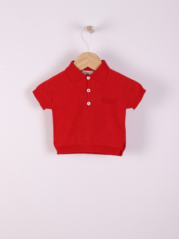 Cotton polo sweater Cotton polo sweater