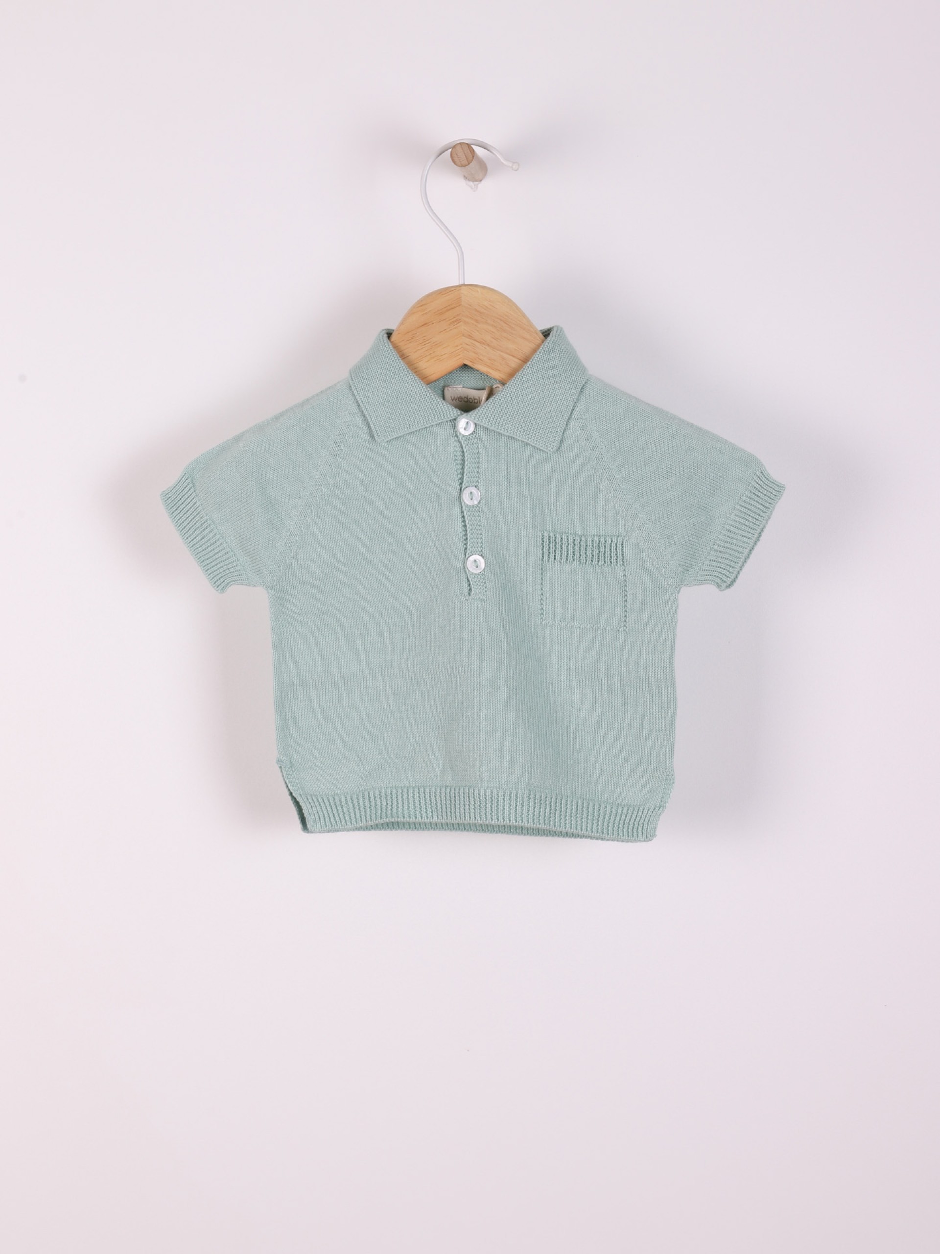 Cotton polo sweater
