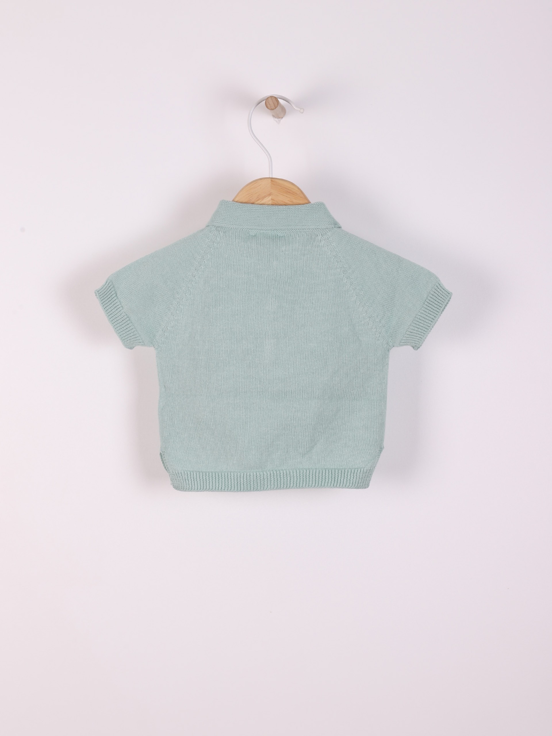 Cotton polo sweater