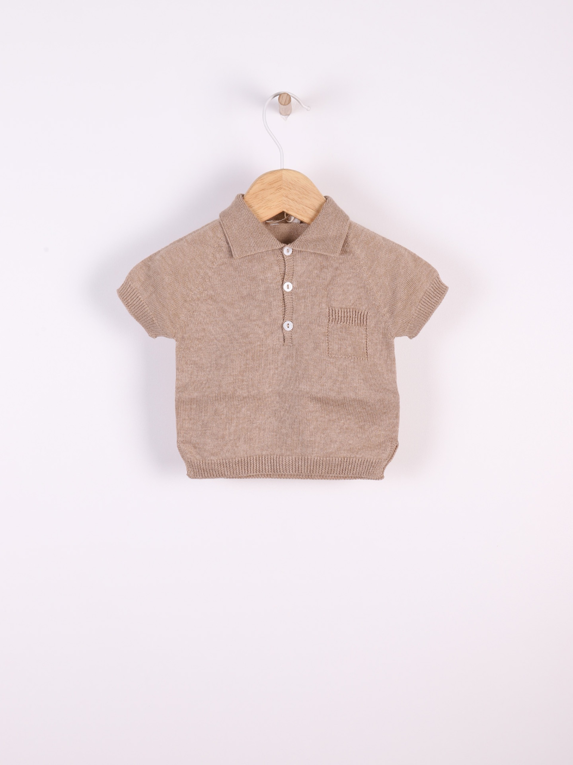 Cotton polo sweater