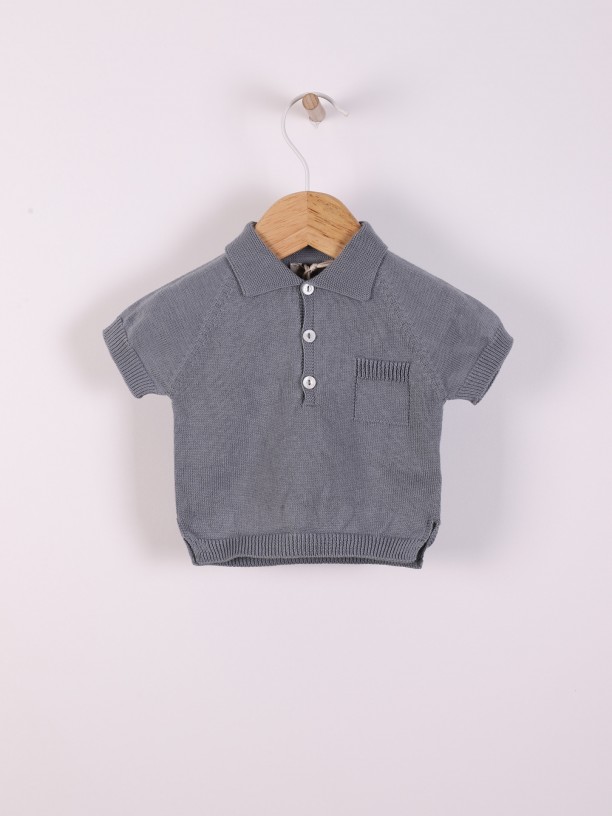 Cotton polo sweater Cotton polo sweater