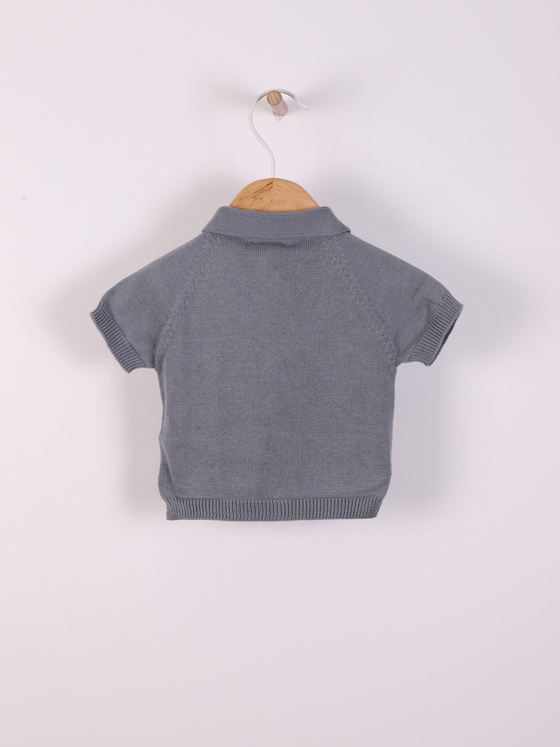 Cotton polo sweater