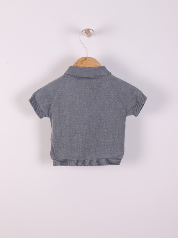Cotton polo sweater Cotton polo sweater