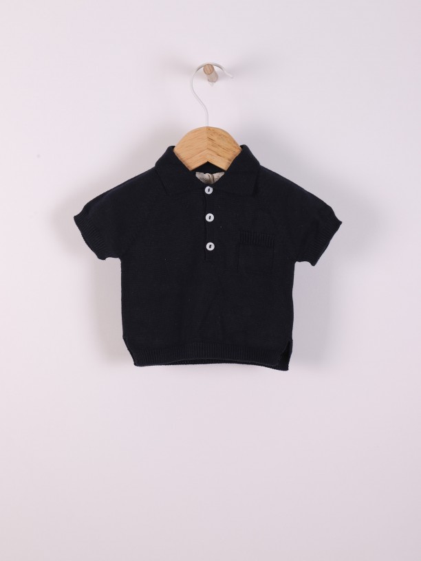 Cotton polo sweater Cotton polo sweater