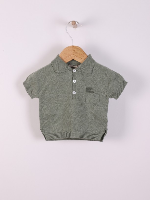 Cotton polo sweater Cotton polo sweater