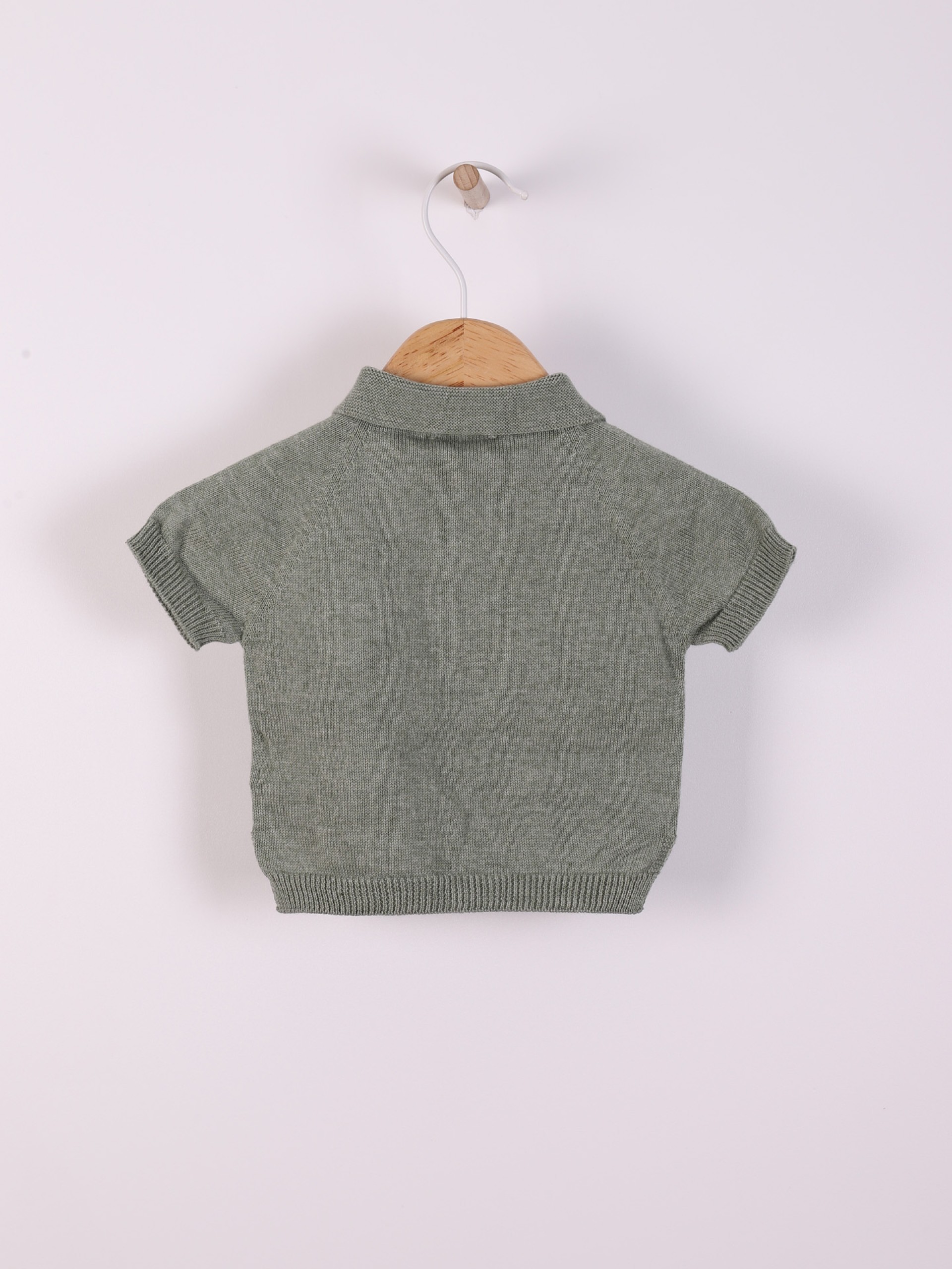 Cotton polo sweater