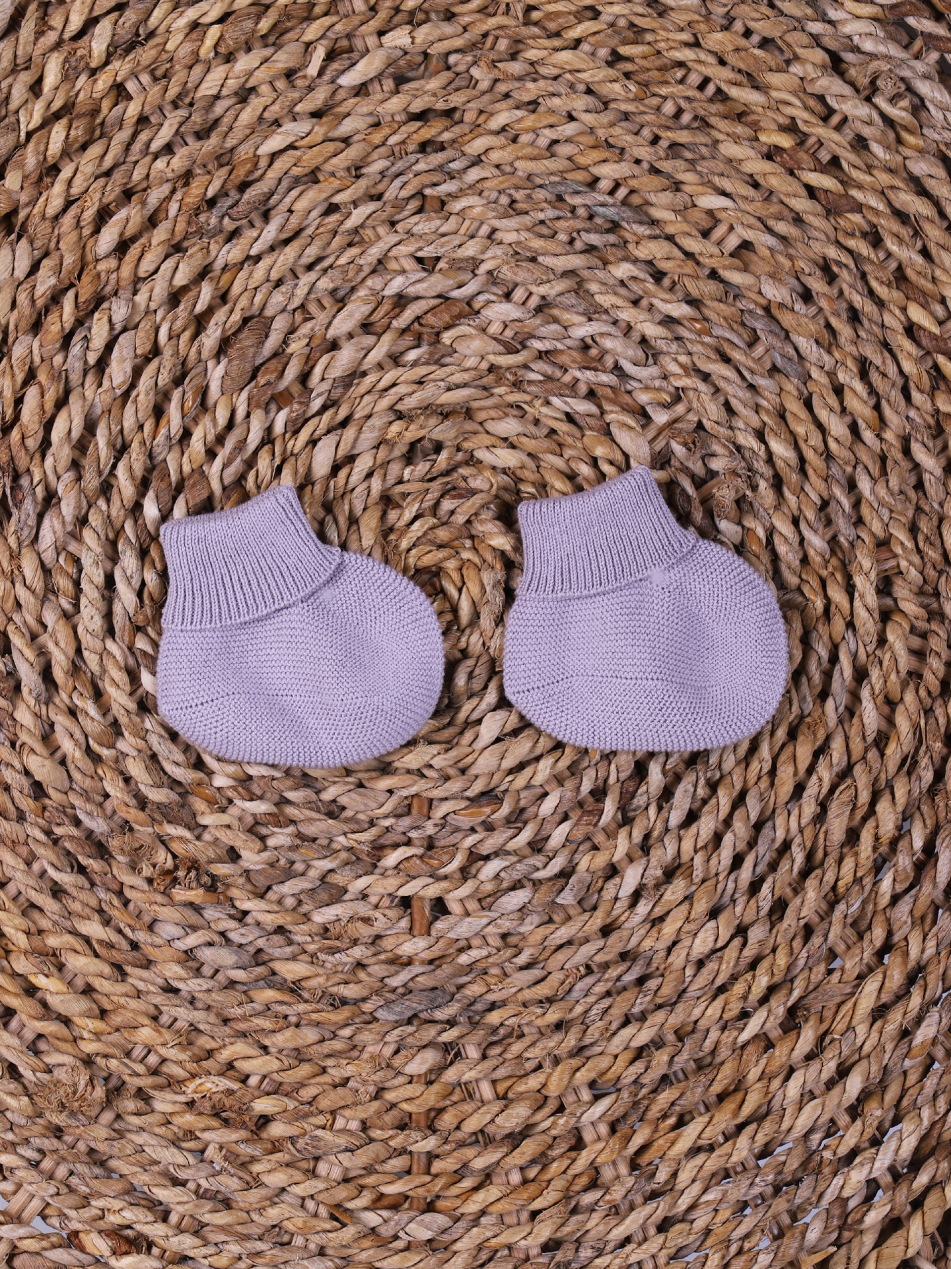 Fine knitted booties