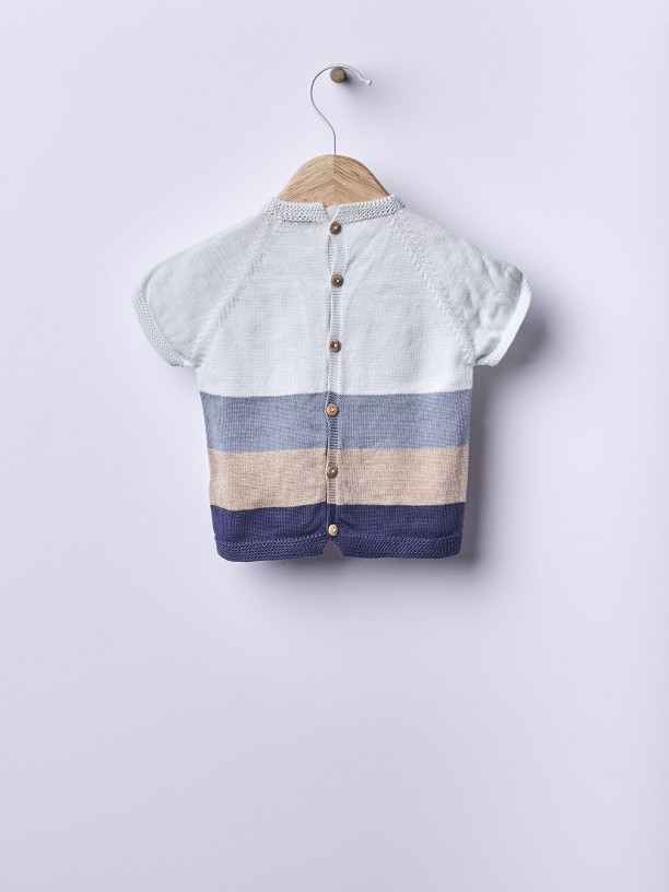 Knitted cotton sweater Knitted cotton sweater
