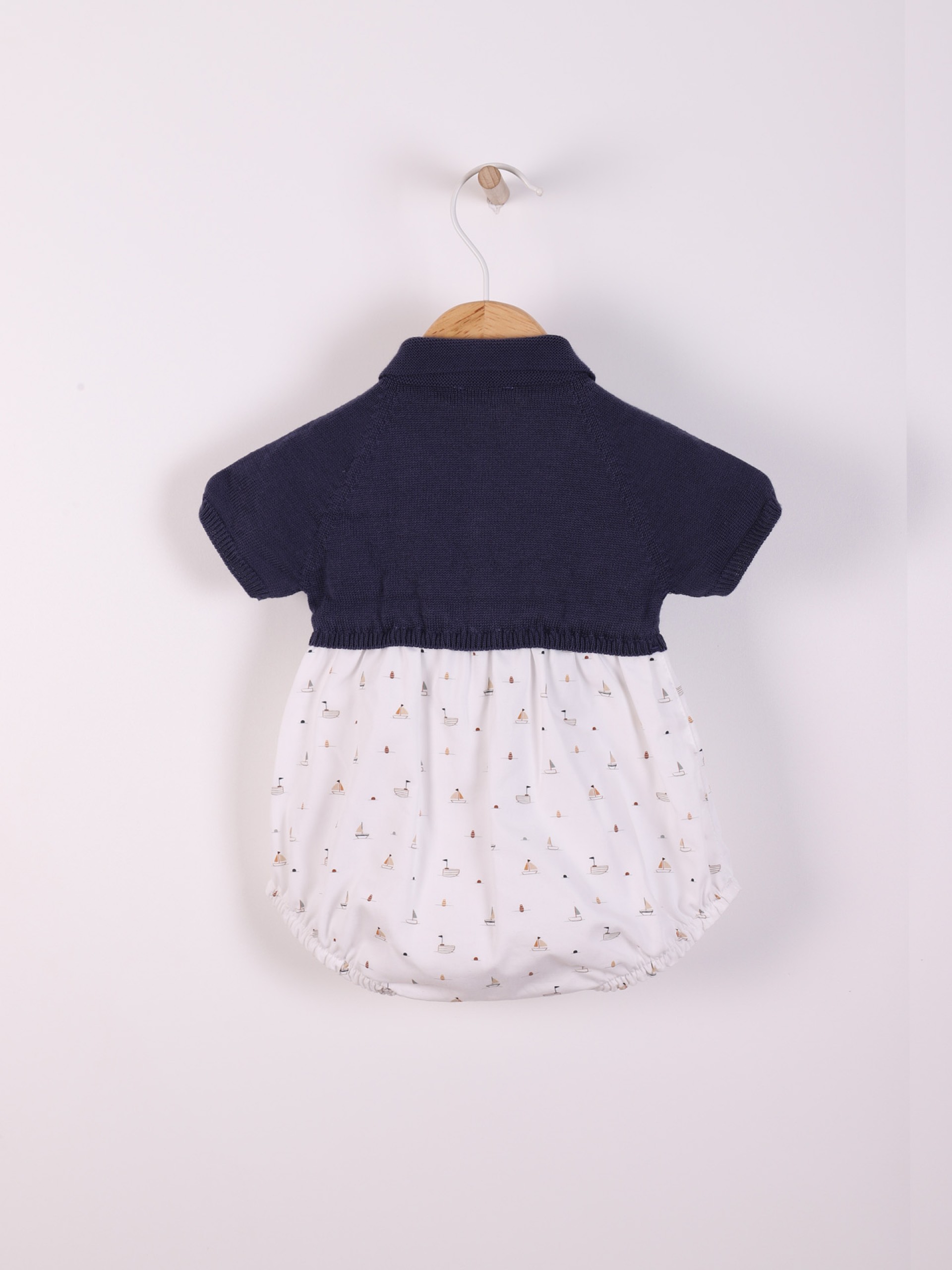 Knitted polo shortie