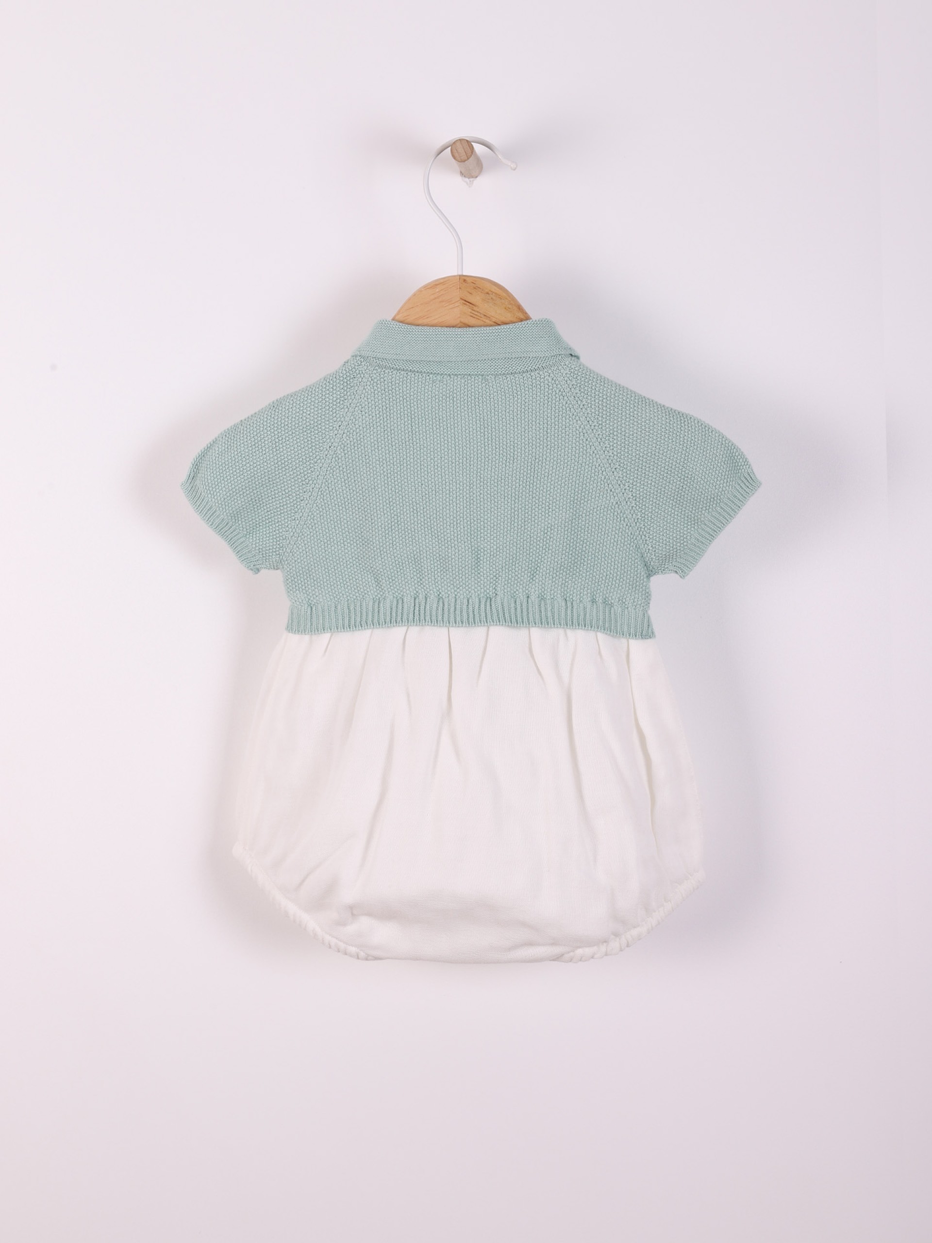 Knitted polo shortie