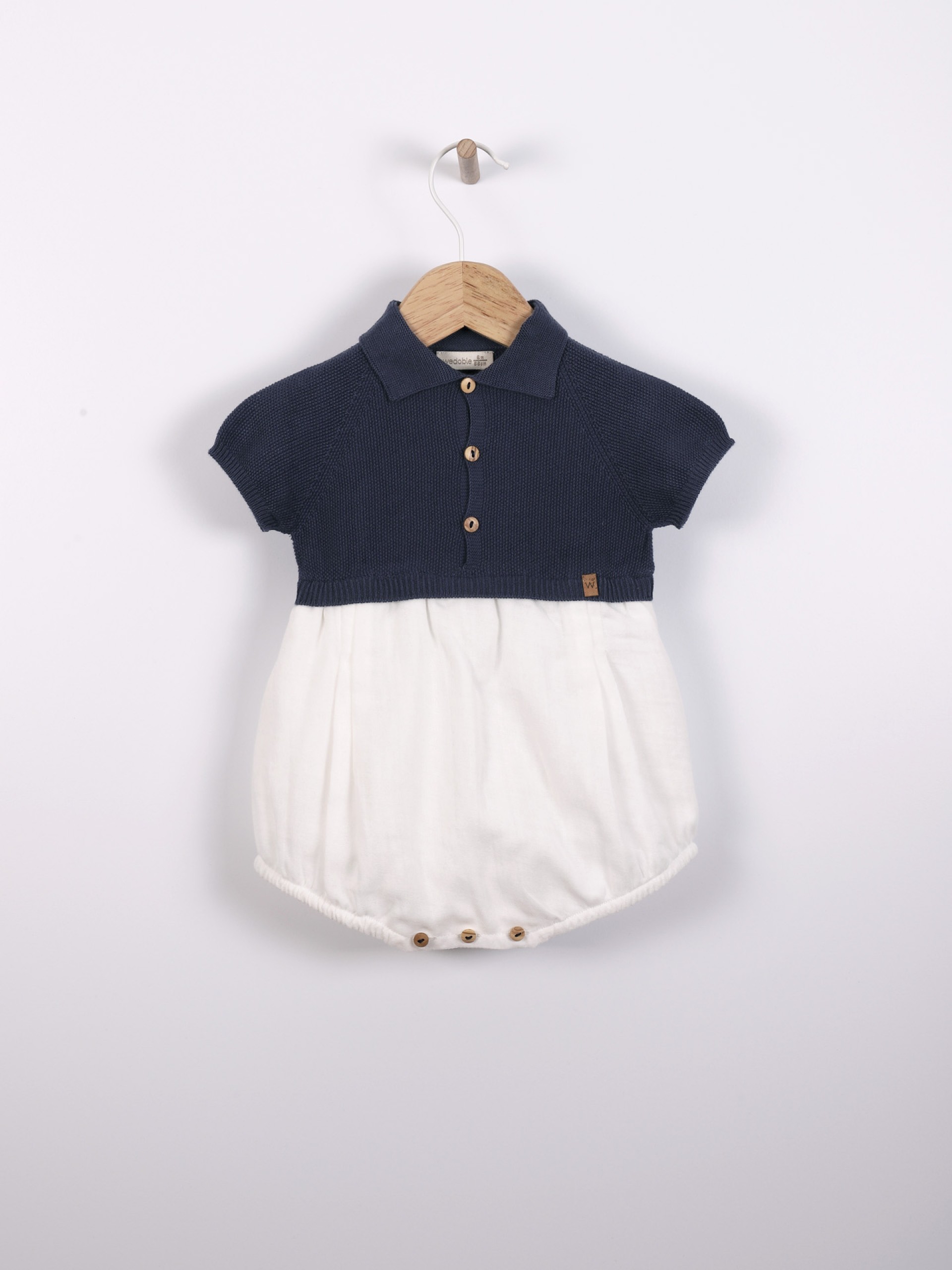 Knitted polo shortie