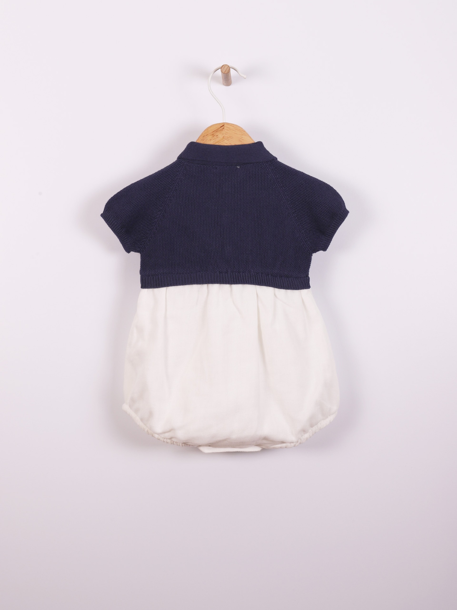 Knitted polo shortie