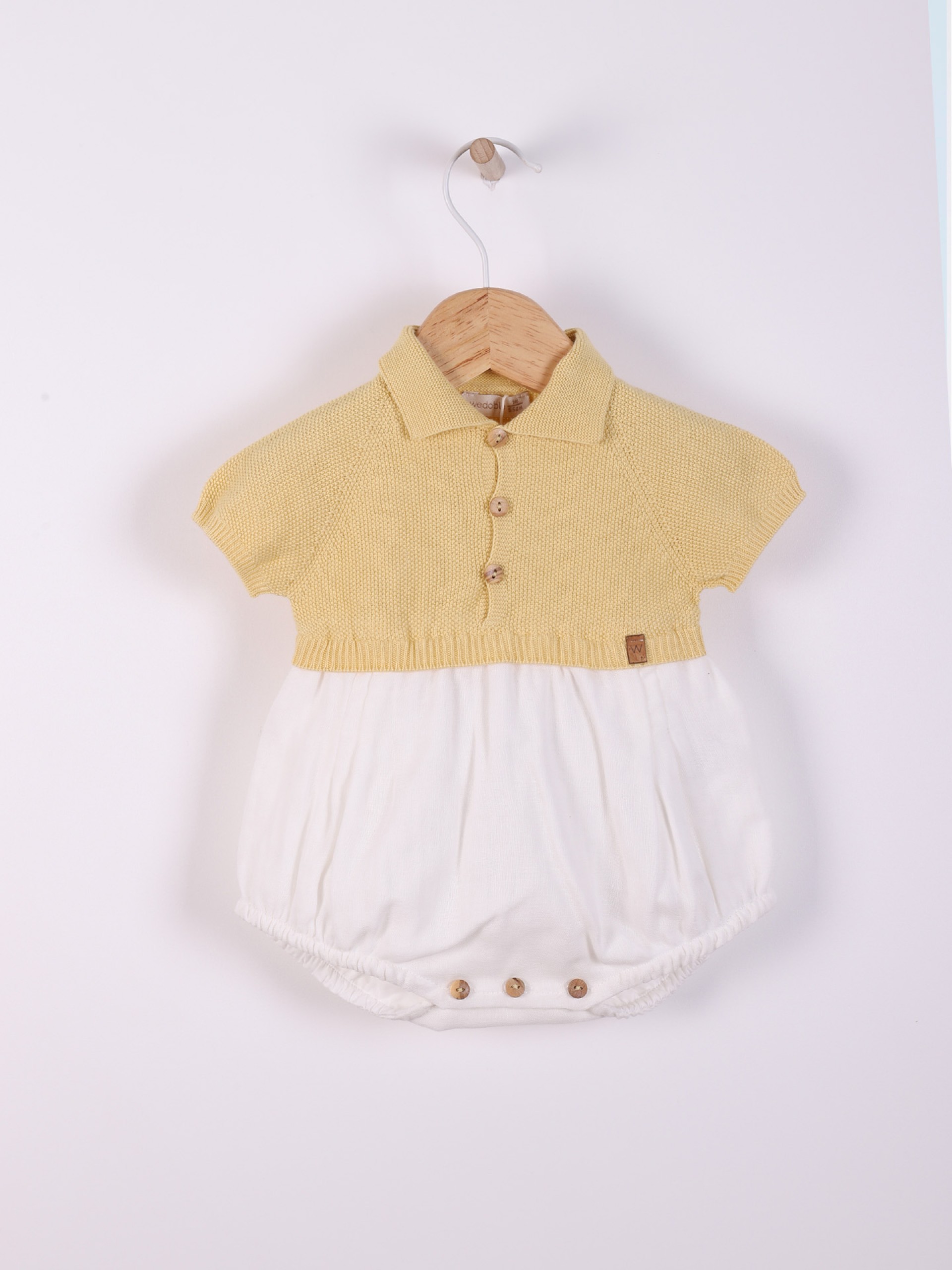 Knitted polo shortie