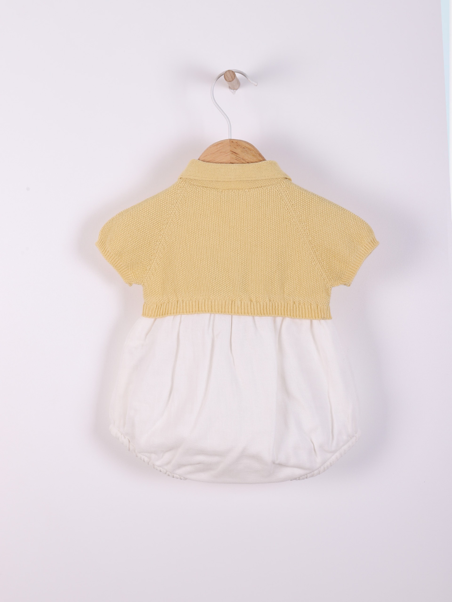 Knitted polo shortie