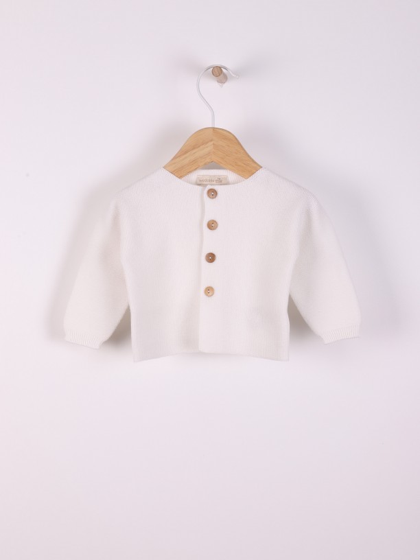 Organic cotton cardigan Organic cotton cardigan