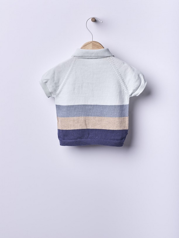 Camisola polo algodo