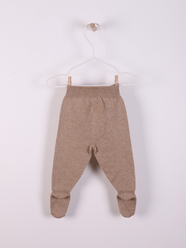 Cotton trousers with feet Cotton trousers with feet