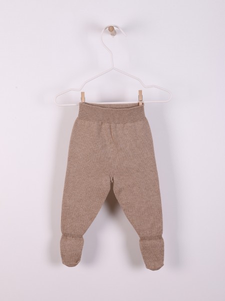 Cotton trousers with feet