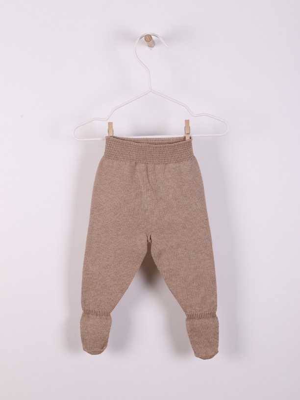 Cotton trousers with feet Cotton trousers with feet