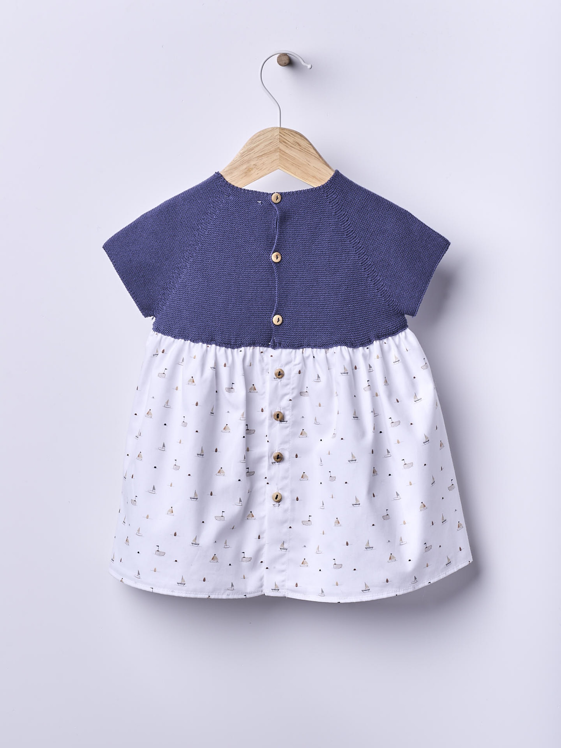 Sailboat print dress