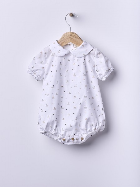 Sailboat print bodysuit