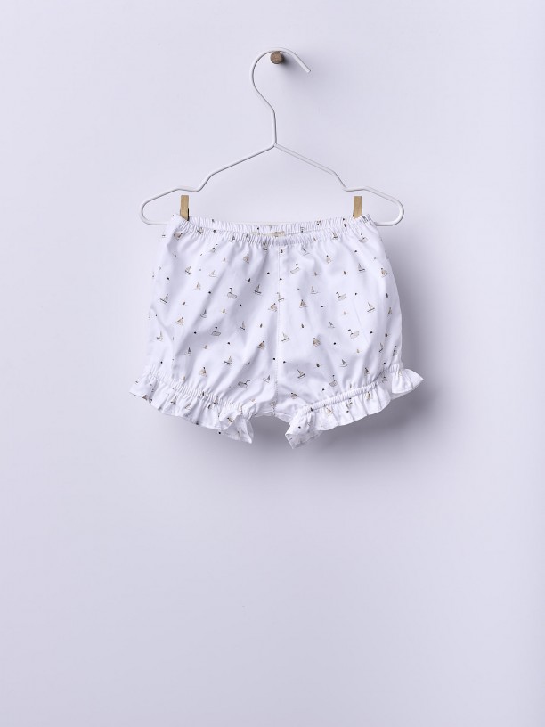 Sailboat print shorts Sailboat print shorts