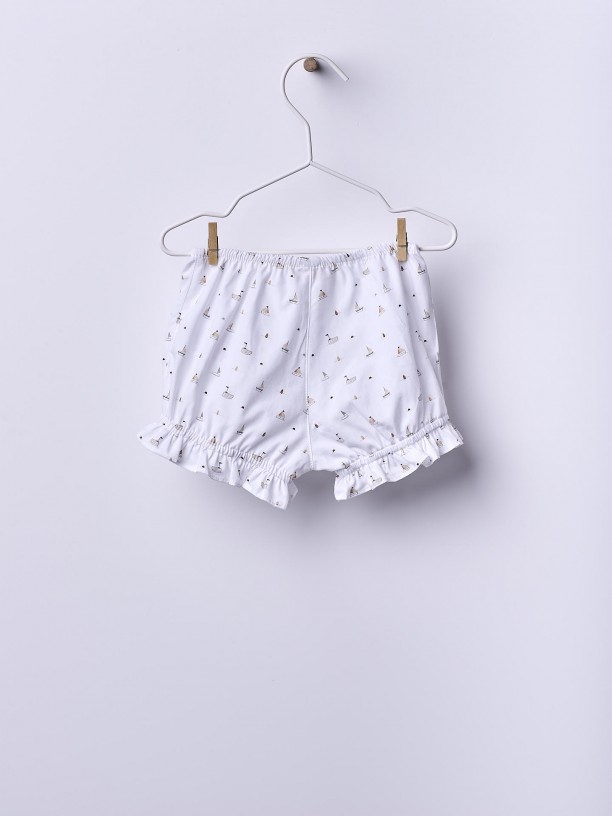 Sailboat print shorts Sailboat print shorts
