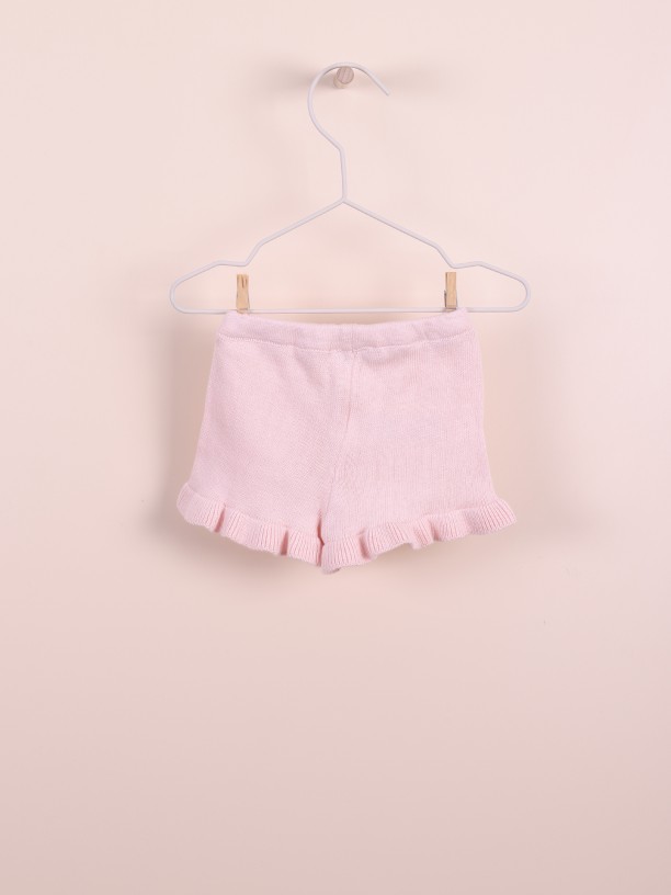 Ruffled leg shorts Ruffled leg shorts