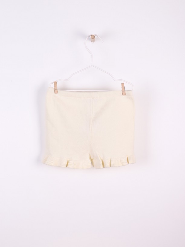 Ruffled leg shorts Ruffled leg shorts