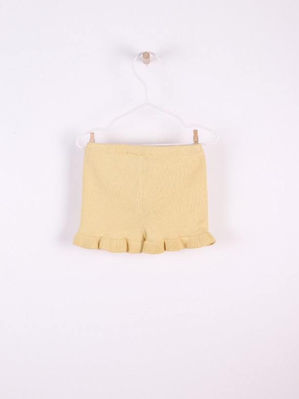 Ruffled leg shorts Ruffled leg shorts