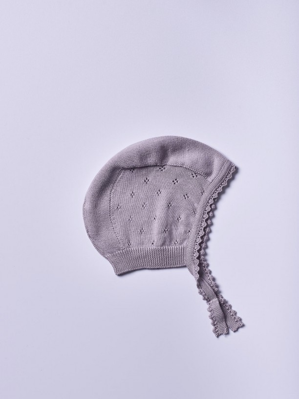 Organic cotton bonnet
