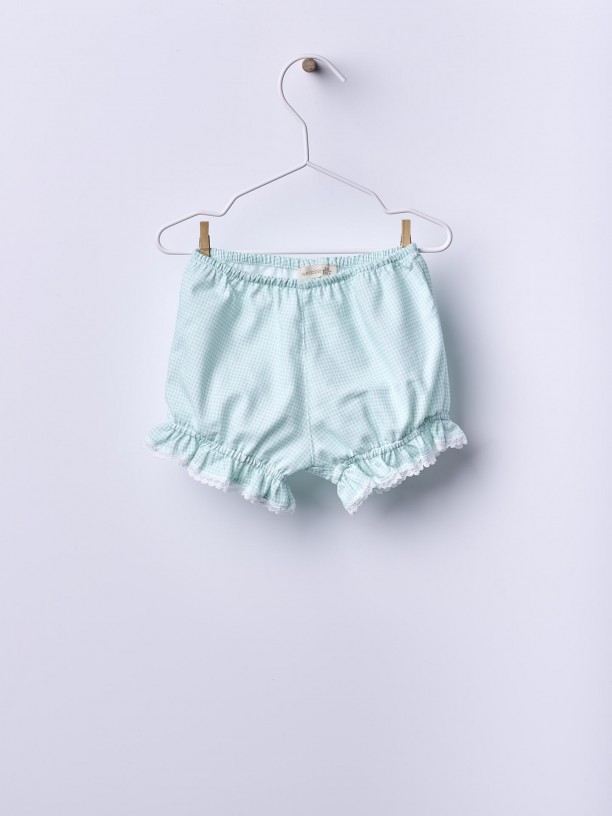 Vichy plaid shorts
