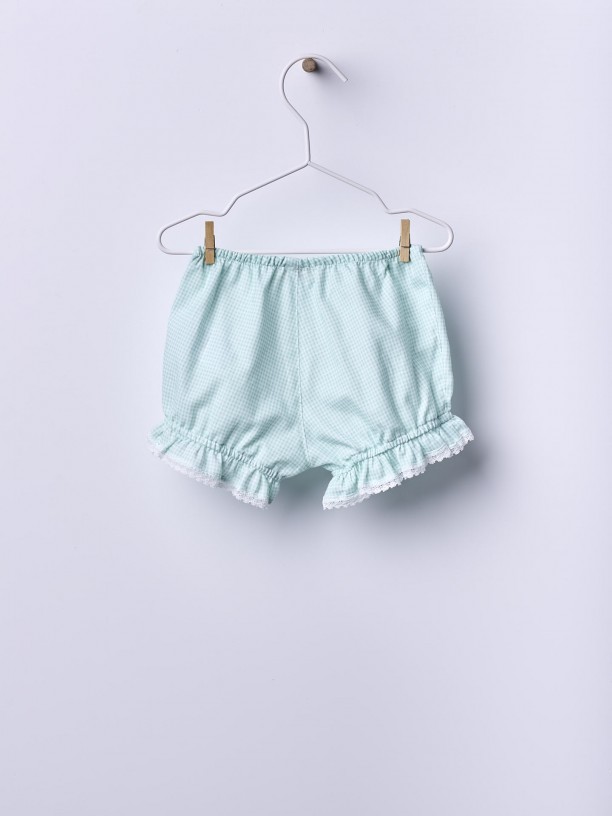 Vichy plaid shorts