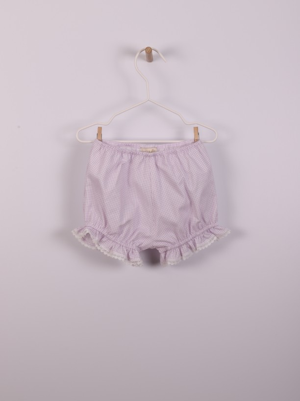 Vichy plaid shorts