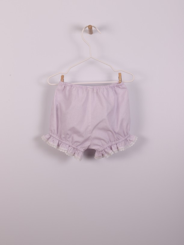 Vichy plaid shorts