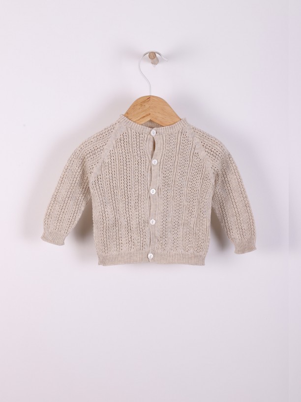 Organic cotton cardigan Organic cotton cardigan