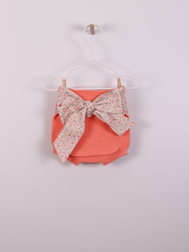 Bow-detailed bloomer Bow-detailed bloomer