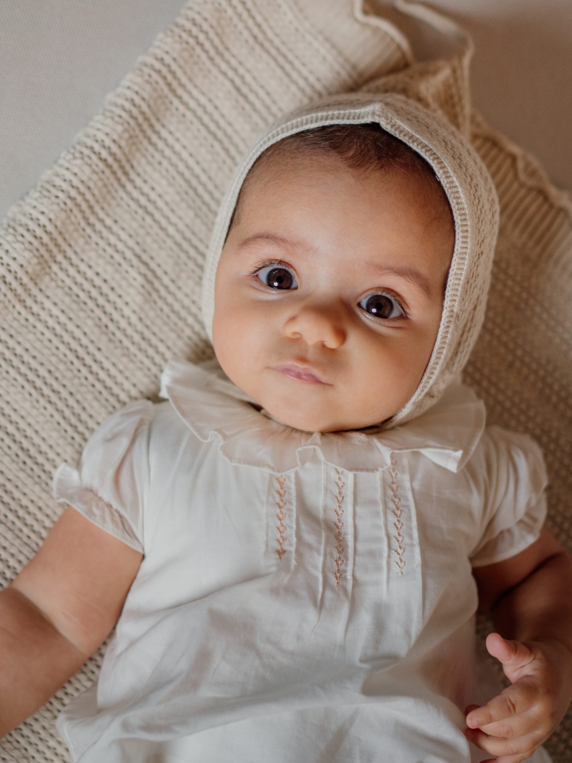 Organic cotton bonnet