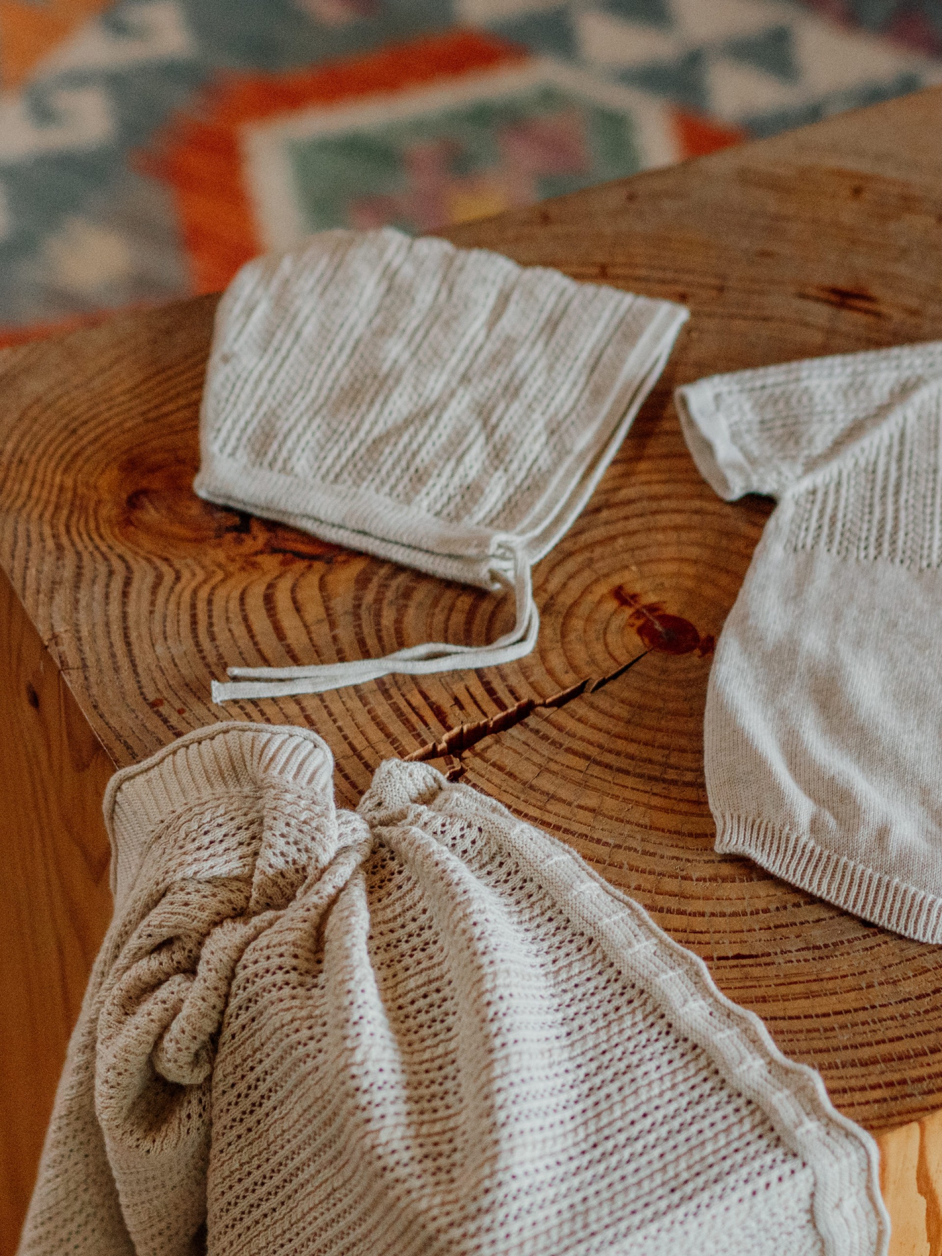 Organic cotton bonnet