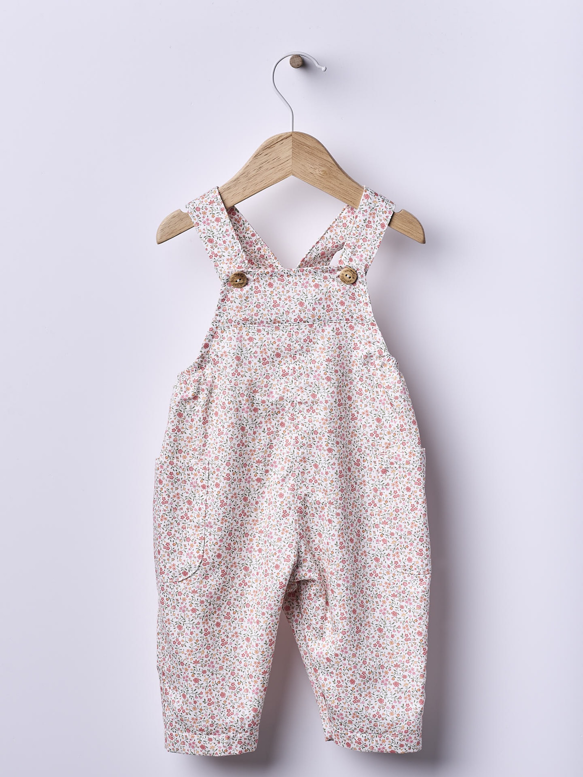Vibrant floral dungarees