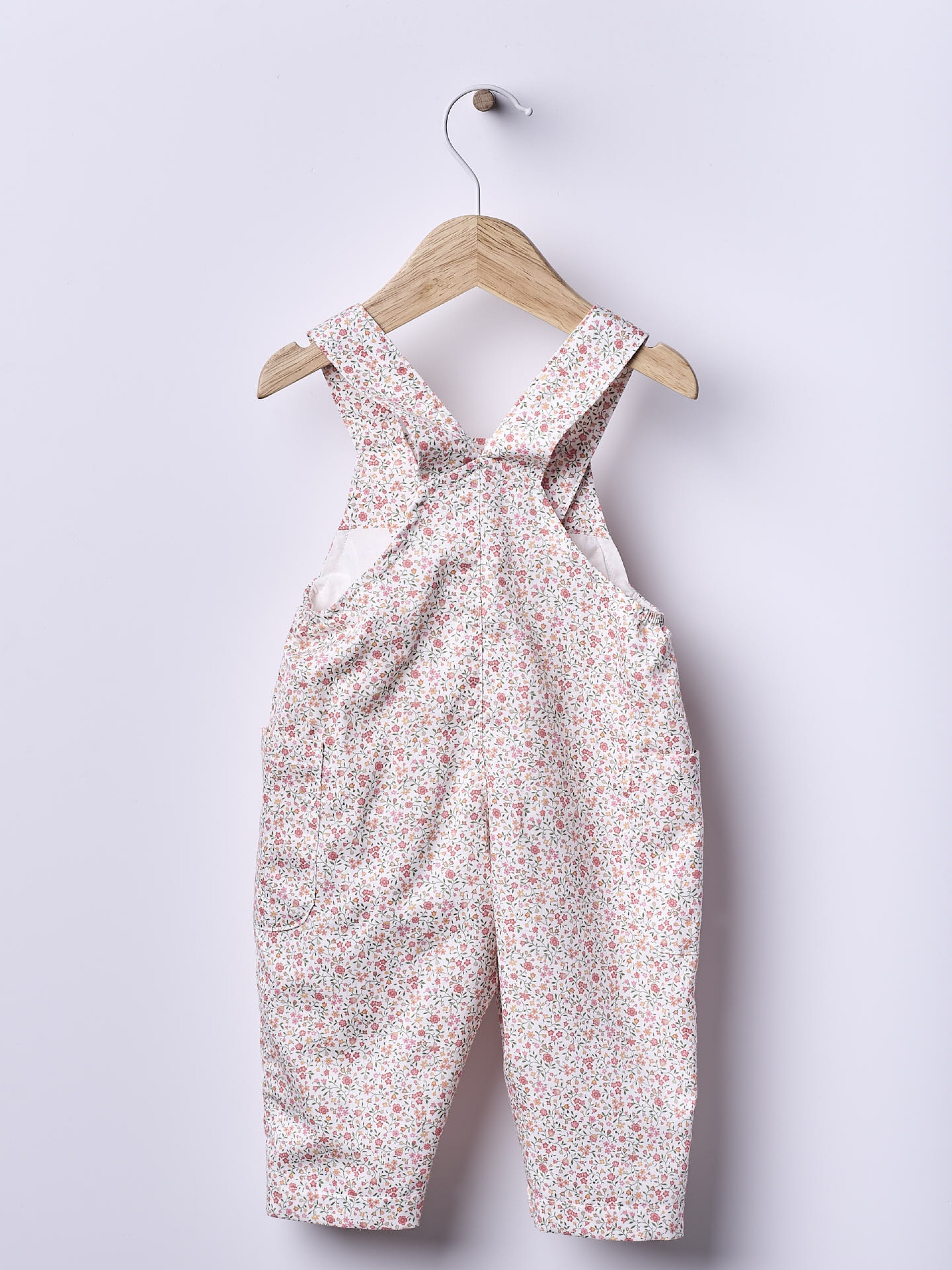 Vibrant floral dungarees