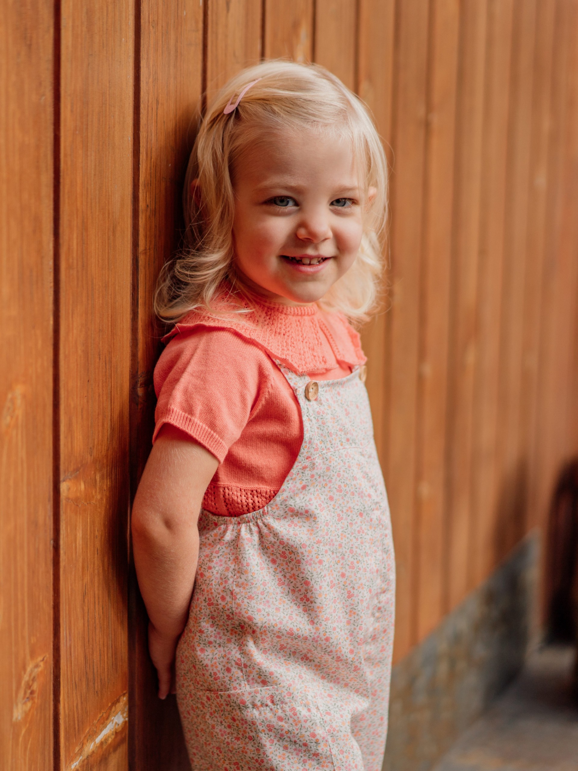 Vibrant floral dungarees