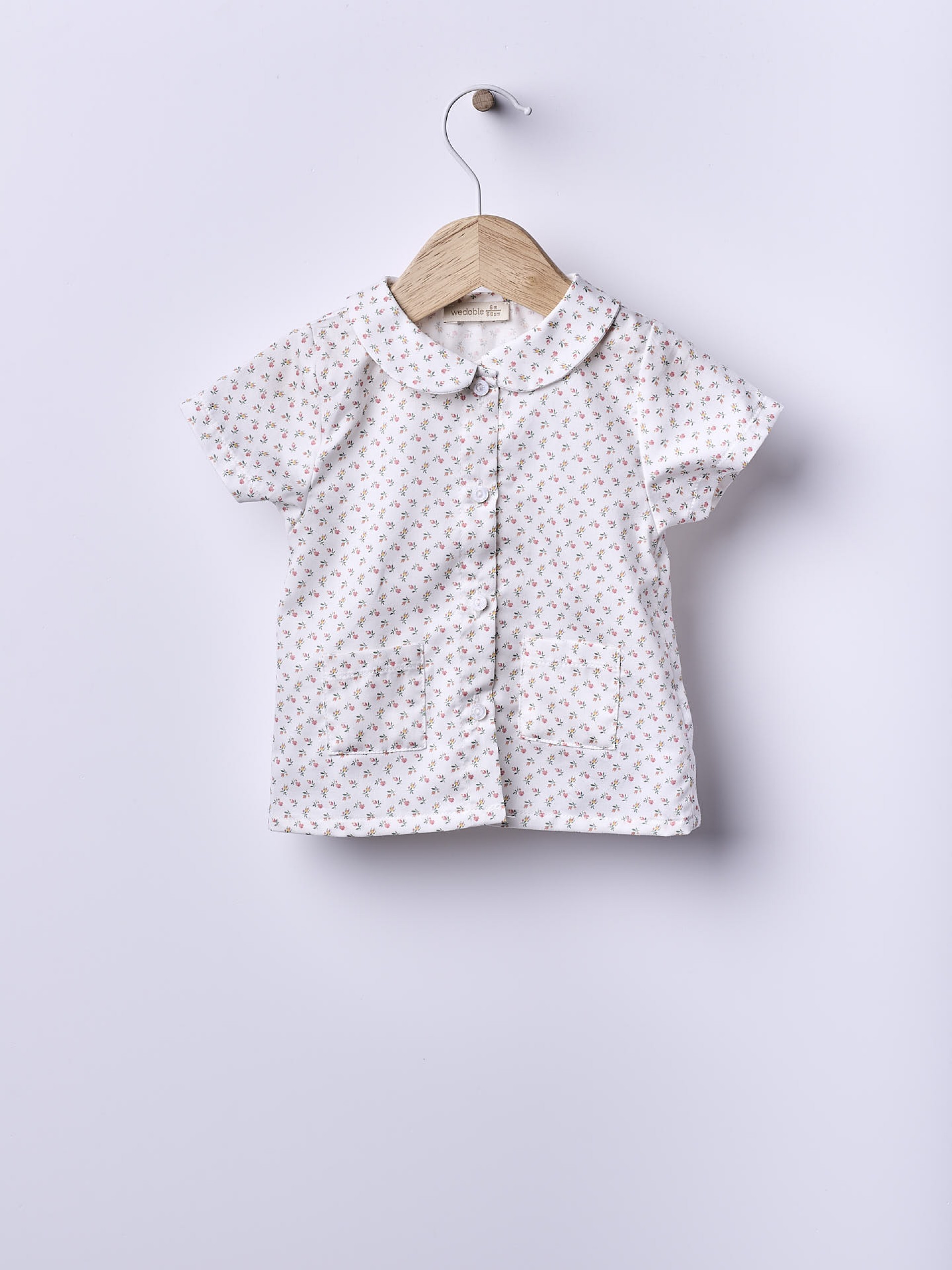 Botanical floral blouse